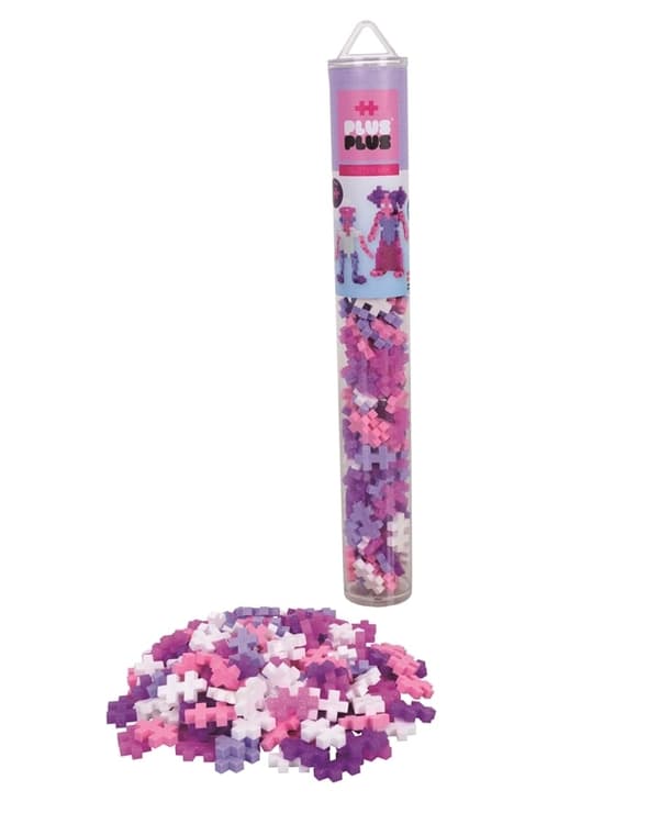 Plus Plus Rör med 100 st - Glitter Mix (4244)
