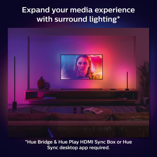 Philips Hue Gradient Signe bordlampe Wh/Colour Black
