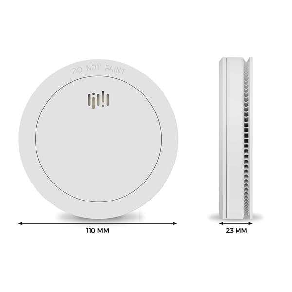 Alecto Design palovaroitin 10v paristolla Valkoinen