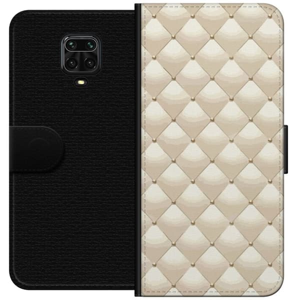 Lommeboketui til Xiaomi Redmi Note 9S med Gullglans motiv