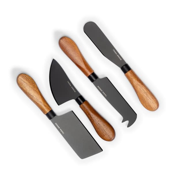 Orrefors Jernverk Ostknivar 4-pack, Svart