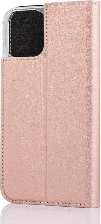 Wave BookCase iPhone 12 Pro / iPhone 12 Fodral, roséguld