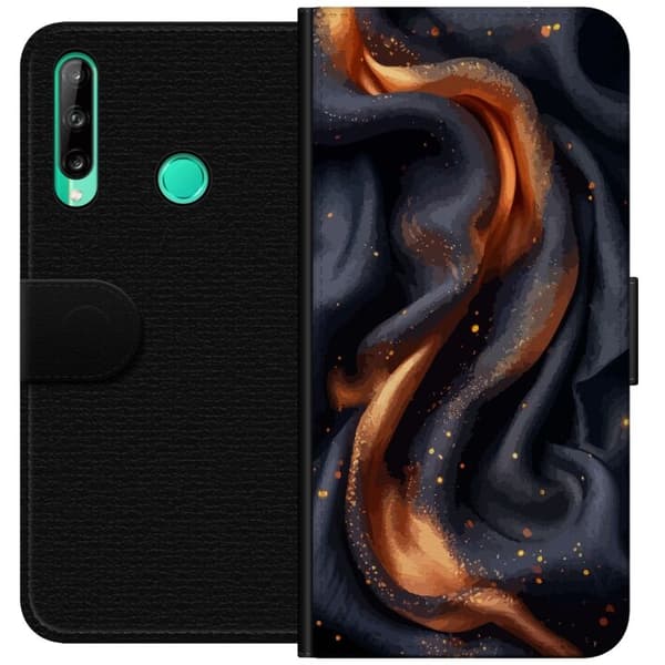 Plånboksfodral till Huawei P40 lite E med Eldigt silke motiv