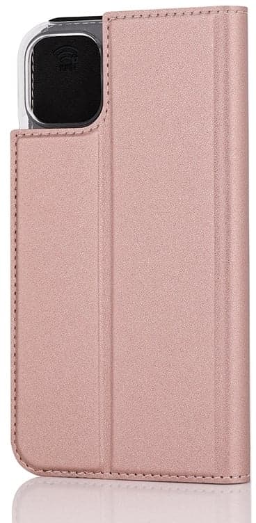 Wave BookCase skyddsfodral, iPhone 11, roséguld