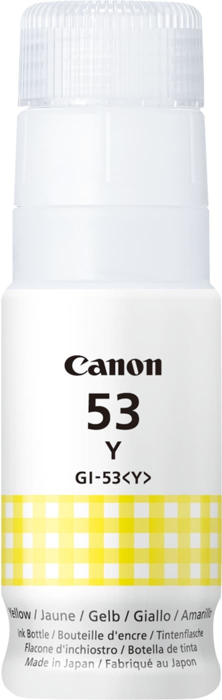 Canon GI-53Y -mustepullo, keltainen
