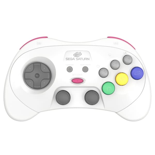 Retro-Bit SEGA Saturn PRO-kontroller - hvit