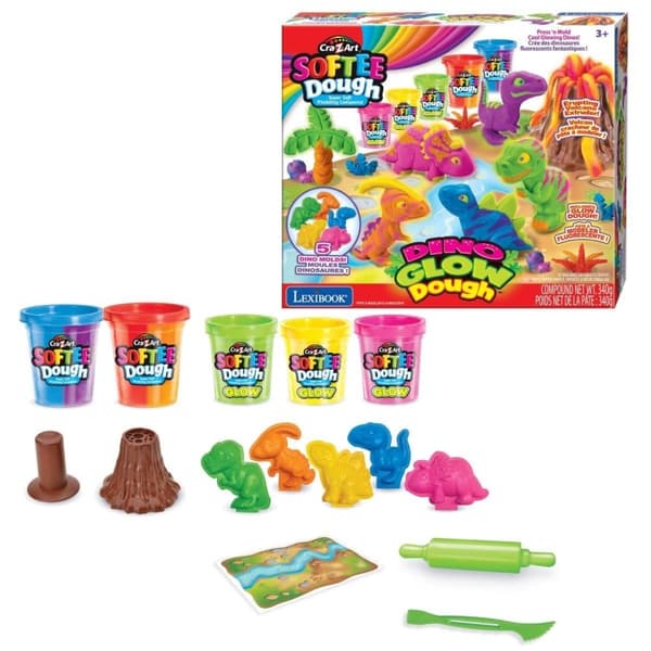 Cra-Z-Art Softee Dough Dino Neon Dough-set (CRDOUGH11)