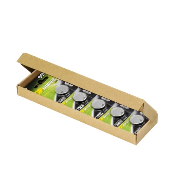 GP Litiumcellebatteri CR2025, E-BOX, 10-pak