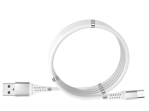 GADGETMONSTER Magnetisk USB-A-Micro USB-opladerkabel, 1 m