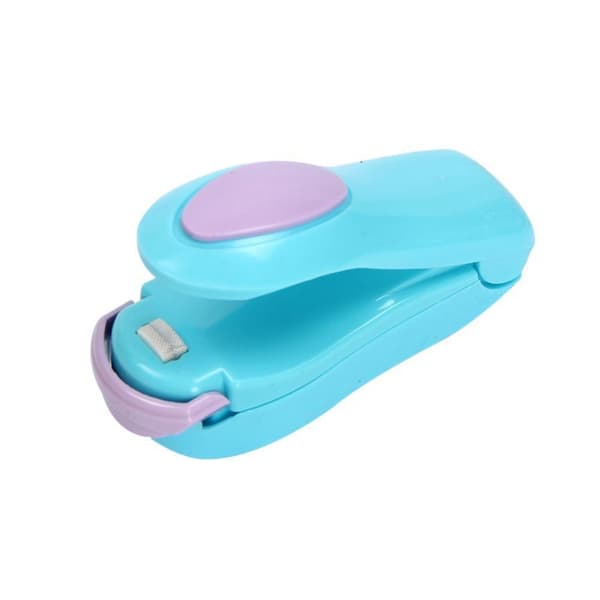 Mini taskeforseglingsmaskine, blå