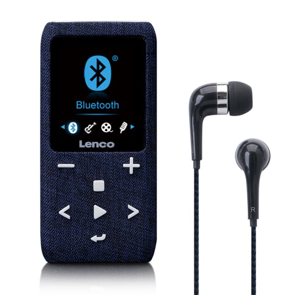 Lenco MP3/MP4-soitin Bluetooth® 8 GB Micro SD-kortti Sininen