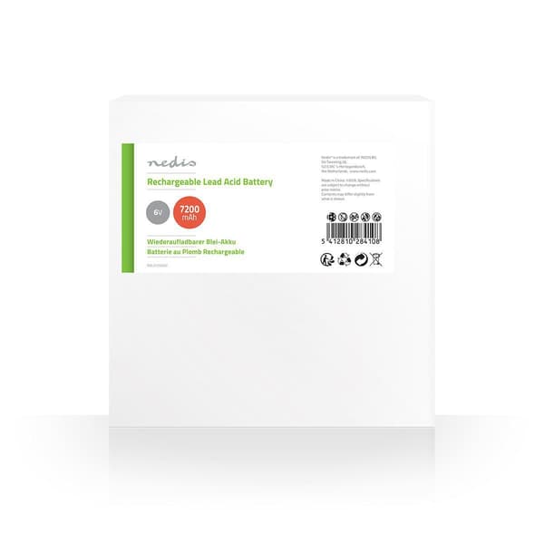 Nedis Oppladbart blybatteri | Oppladningsbar | 6 V
