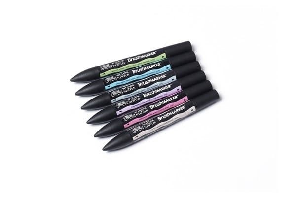 Winsor Brushmarker 6st, Pastel Tones