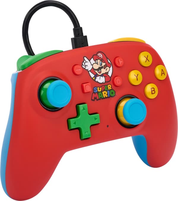 PowerA Nano trådbunden handkontroll, Mario Medley, Switch