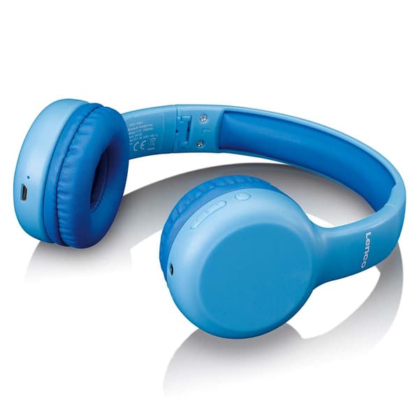 Lenco Vikbara Bluetooth®-hörlurar för barn Blå