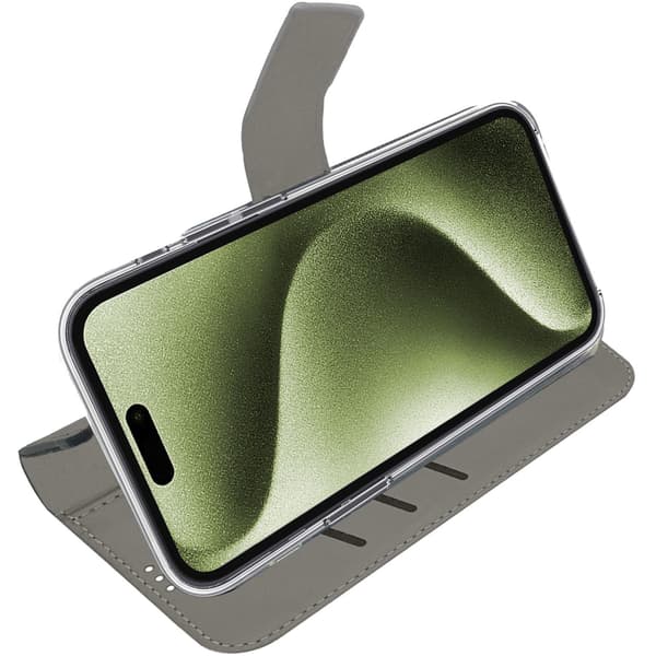 Celly Wally Wallet Case iPhone 16 Svart
