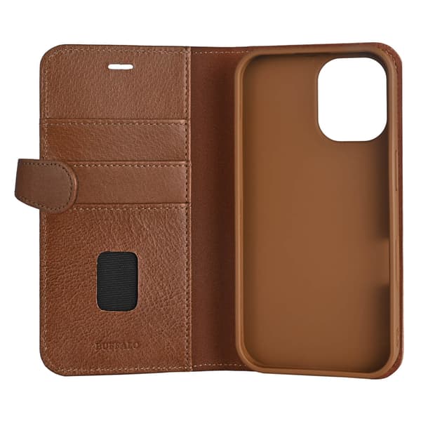 Buffalo Mobildeksel 2-i-1 3 Kort MagSeries Brun - iPhone 16