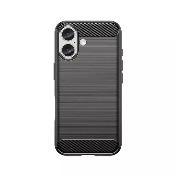 TPU-etui til iPhone 16, sort