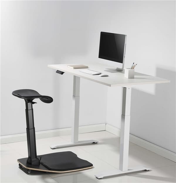 DELTACO OFFICE Ergonomisk ståstol med integreret måtte, sort