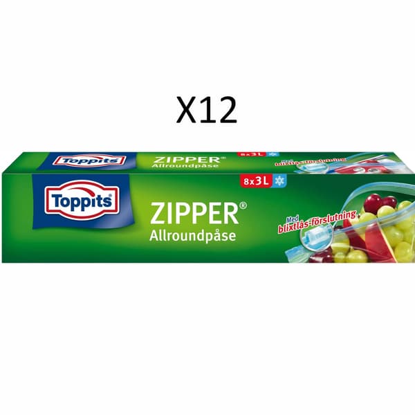 Toppits ZIPPER 3L   12st DFP