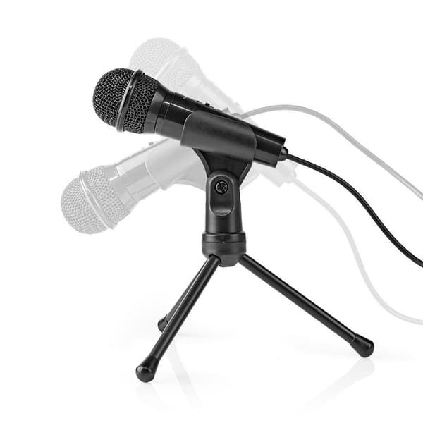 Nedis Mikrofon | Indretning: Desktop / Notebook / Smartphone / Tablet | Kabel | 1x 3.5 mm