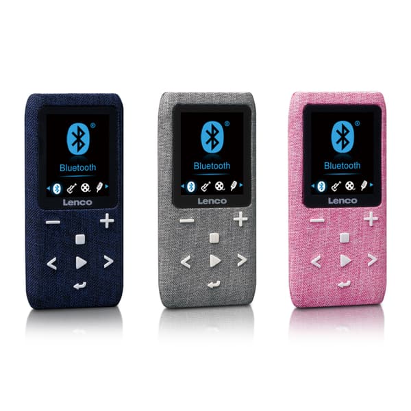Lenco MP3/MP4-spelare med Bluetooth® 8 GB Micro SD-kort Rosa