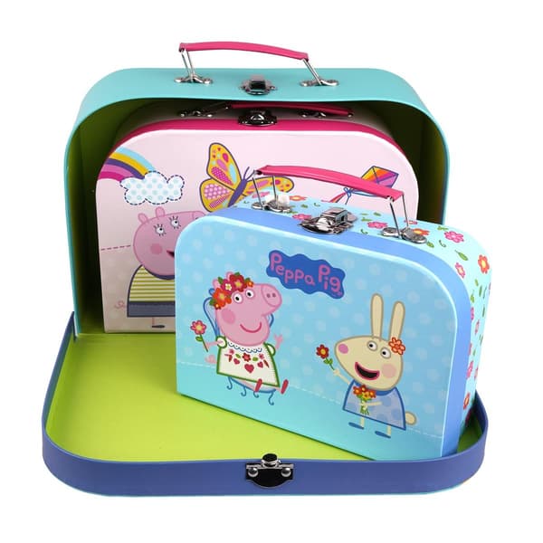 Barbo Toys Peppa Pig Resväskor 3 st set assorterade