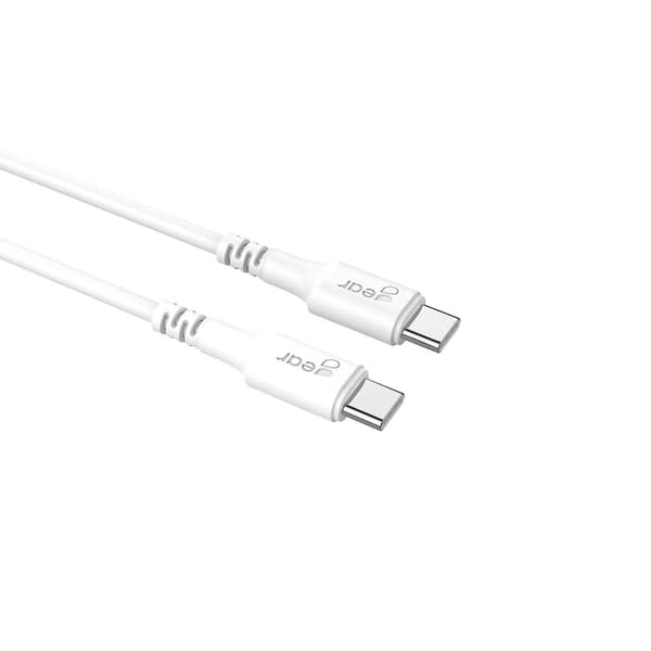 Gear Ladekabel USB-C til USB-C 2.0 0.5m Kabel Hvit