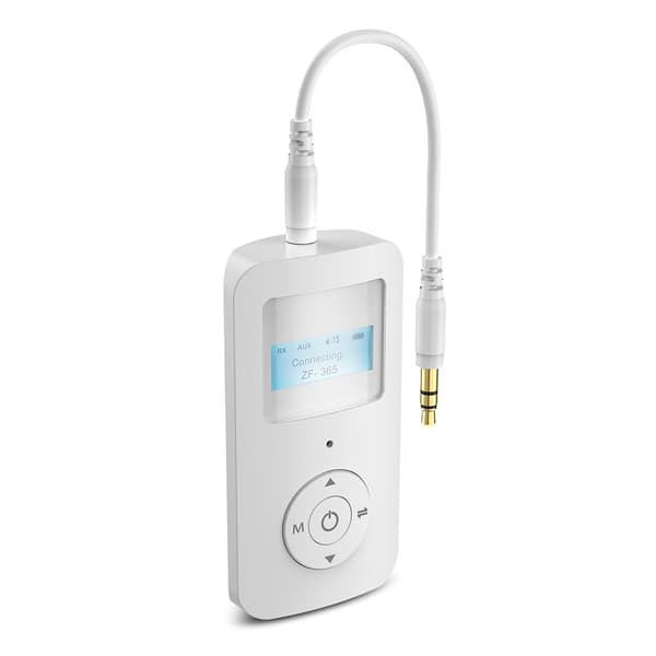 AUX-mottaker/sender 2-i-1, Bluetooth 5.0