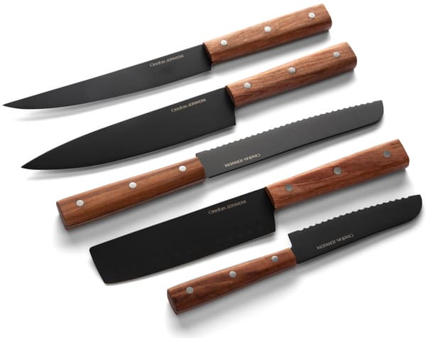 Orrefors Jernverk 5-pakning Kniver Svart