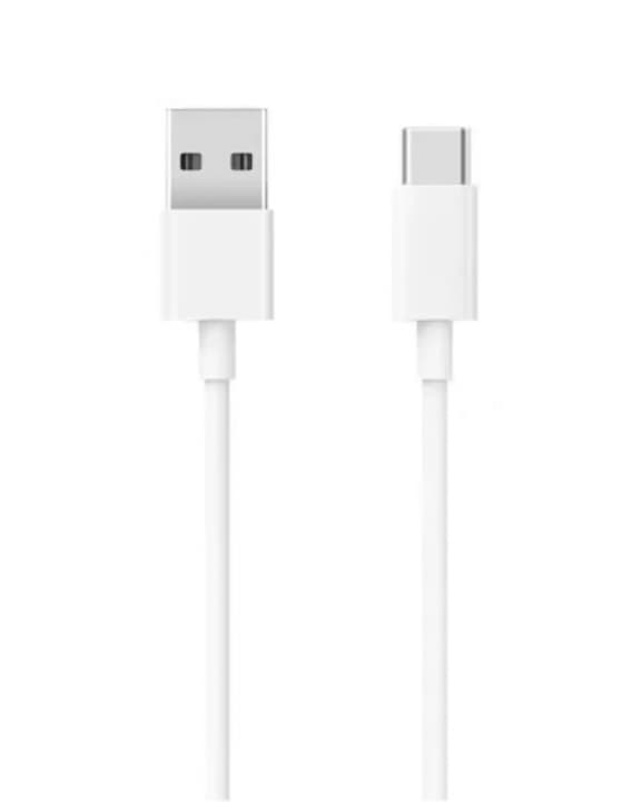 USB-A til USB-C opladnings- og synkroniseringskabel, 1 m, hvid
