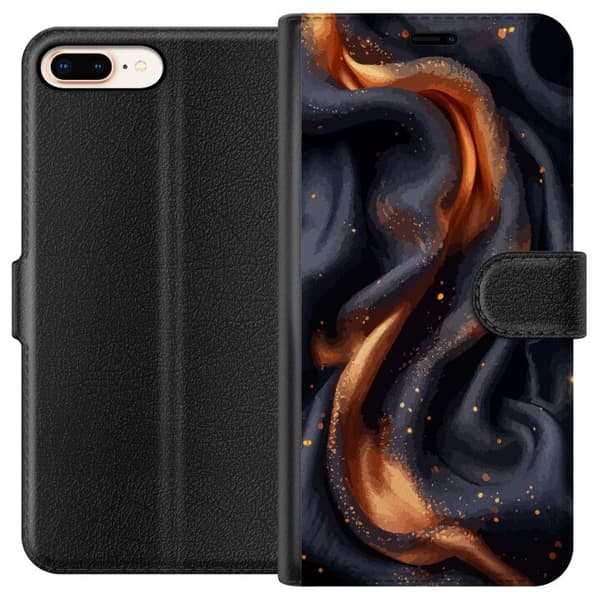 Plånboksfodral till Apple iPhone 7 Plus med Eldigt silke motiv