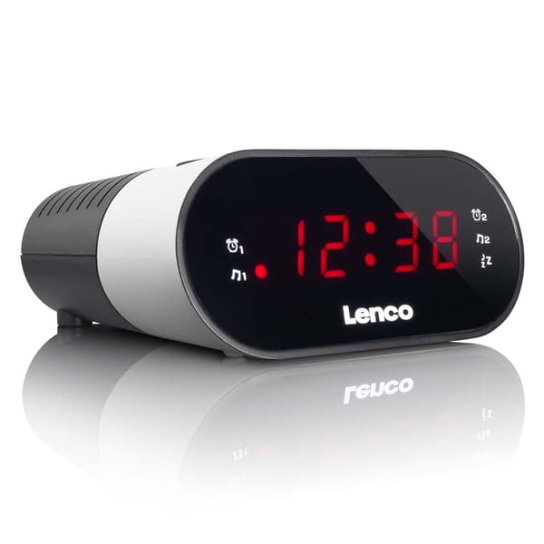 Lenco Kelloradio Valkoinen