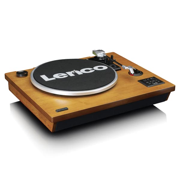 Lenco Pladespiller med Bluetooth®, USB MP3-koder, højttalere Wood