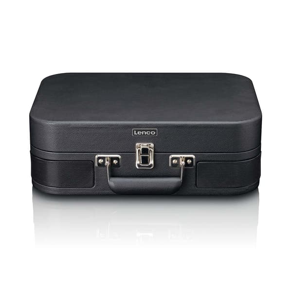 Lenco Retro Bluetooth®-pladespiller med indbyggede højttalere Sort