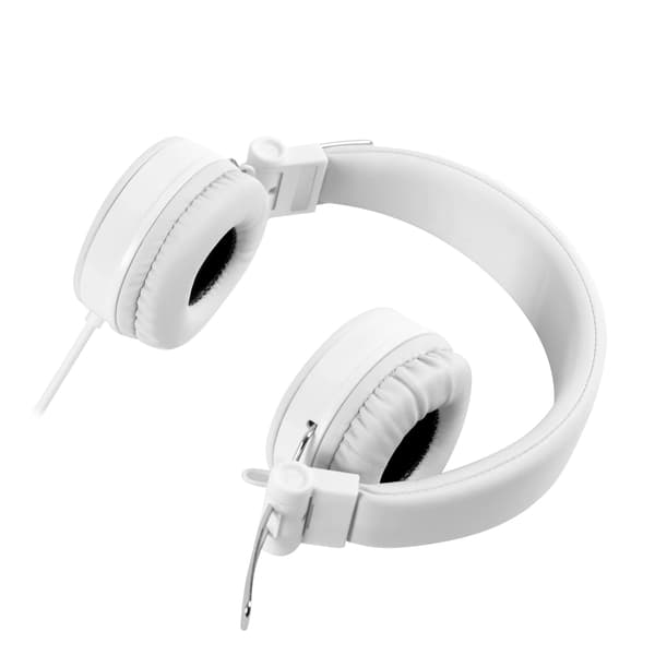 STREETZ headset for smartphone, microphone, 1-button, 1,5m, white