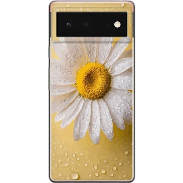 Mobildeksel til Google Pixel 6 med Porselensblomst motiv