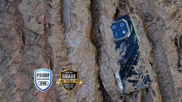 Ulefone Armor 22 -puhelin, 256/8 Gt, musta/vihreä