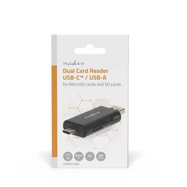 Nedis Kortleser | microSD (TF) / microSDHC (TF) / microSDXC (TF) / SD / SDHC / SDXC | USB 2.0