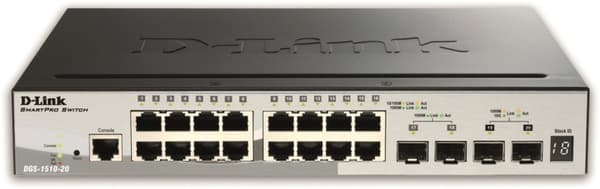 D-Link Gigabit Stackable SmartPro netværksswitch, Layer 2, 10/100/100