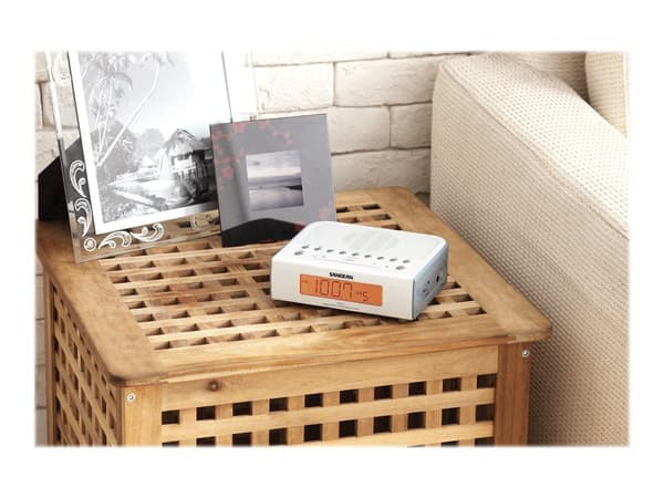 Sangean RCR5 - Klockradio, Silver