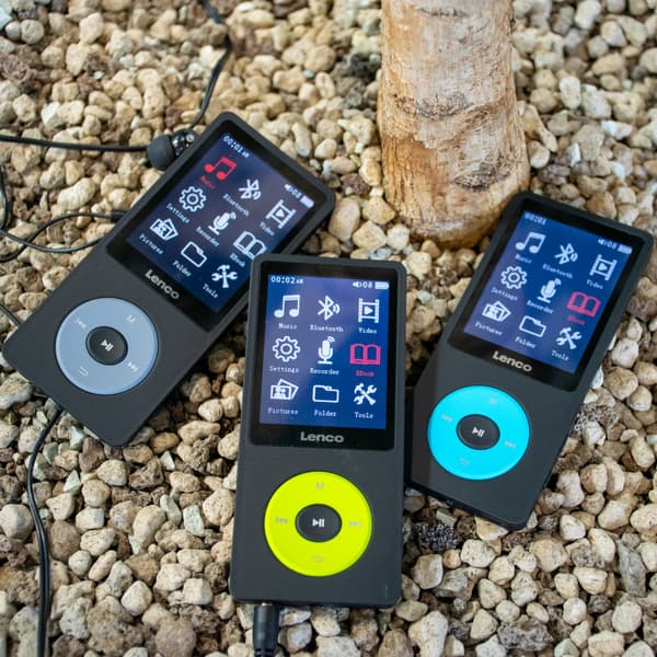 Lenco MP3/MP4-spiller med Bluetooth® og 8 GB internminne Blå