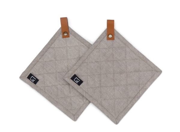 Kosta Linnewäfveri Grytlappar 2-pack, Grå