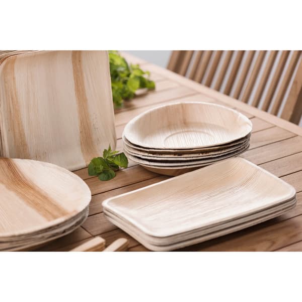 Maku Palm Leaf Plate 16x24 cm 10pcs