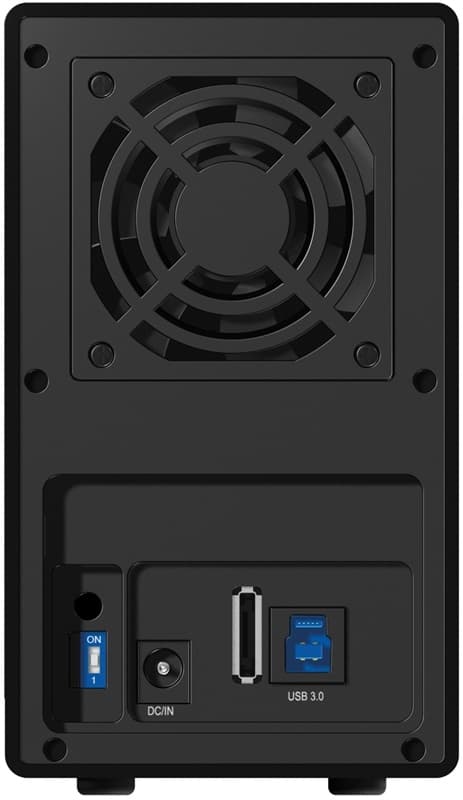 ICY BOX eksternt RAID-kabinet for 2x3,5" SATA-harddiskar, SATA 6Gbit/s