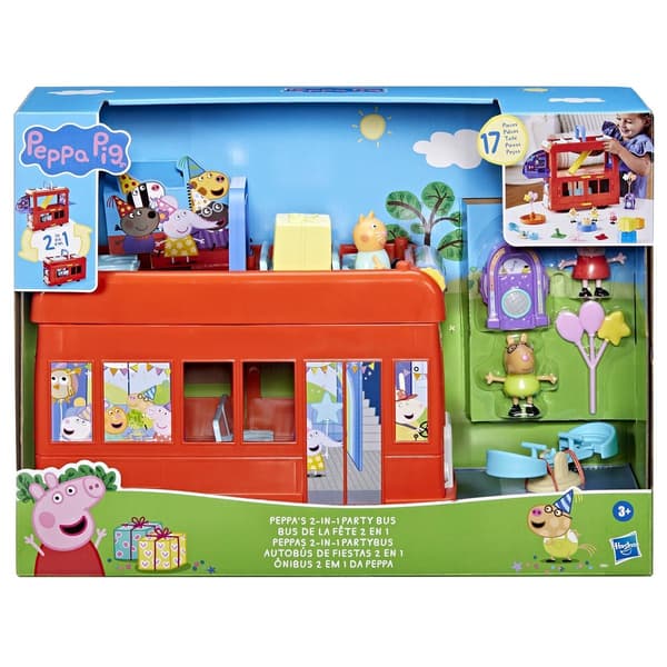 Peppa Pig Peppas 2 i 1 Partybuss