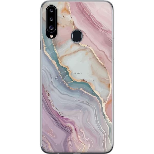 Mobildeksel til Samsung Galaxy A20s med Marmor motiv