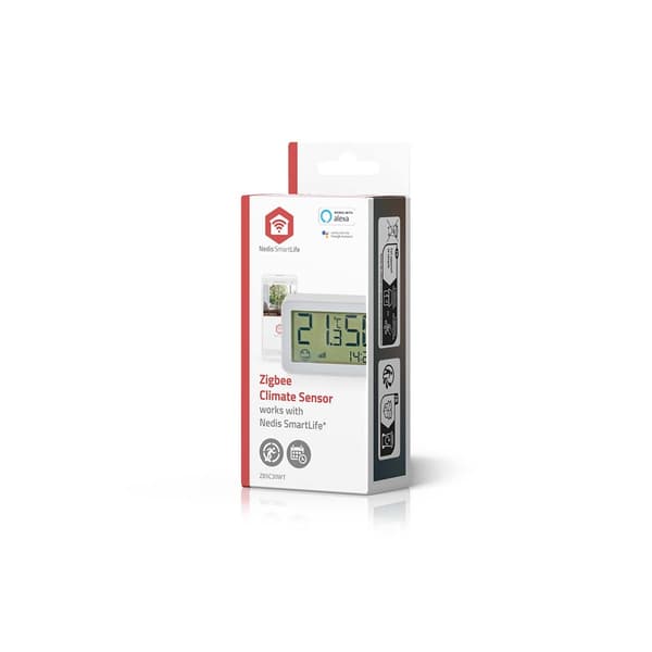 Nedis SmartLife Klimasensor | Zigbee 3.0 | Batteri drevet | Android™ / IOS | Hvit