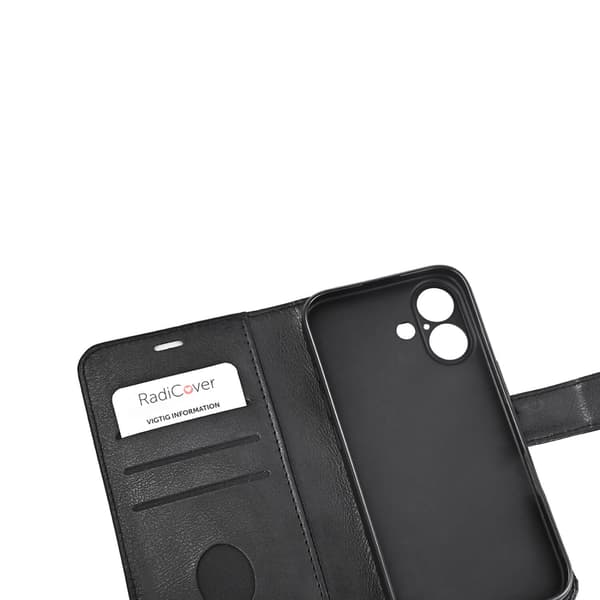 Radicover Wallet Strålingsbeskyttelse 3 Kort RFID Sort - iPhone 16