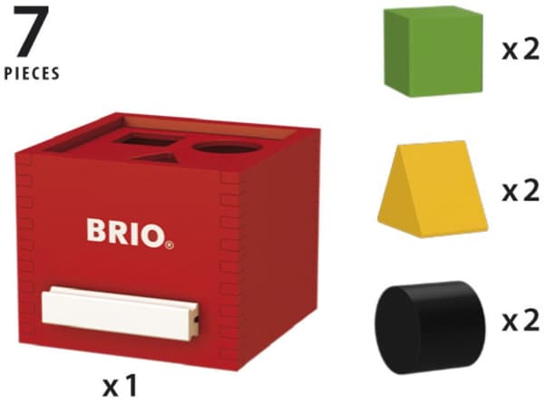 Brio 30148 - Palikkalaatikko, punainen